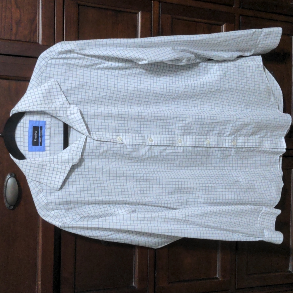 Esquire Men's Long Sleeve Button Down Dress Shirt. Size 16 1/2 34/35